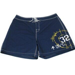 Polo by Ralph Lauren Board Shorts Blue P-32 Unlined Swim Trunks Men's 42 (41x6")